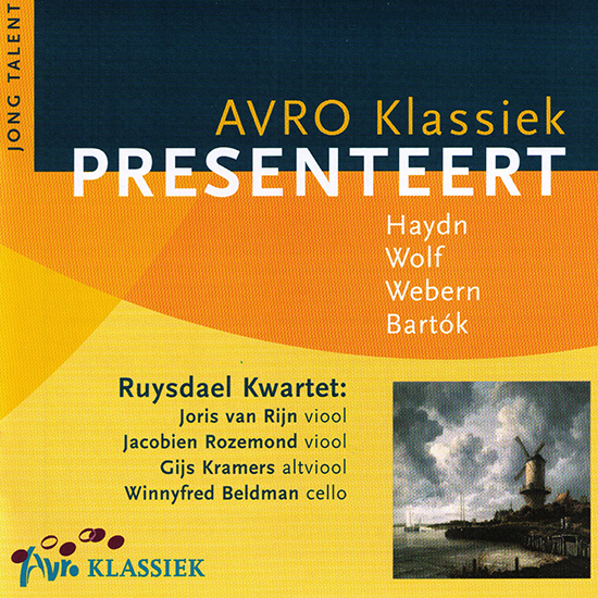 Ruysdael Kwartet met Haydn, Wolf, Webern, Bartók